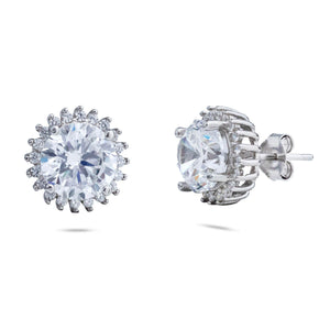 RRJ0827 Pure 925 Sterling Silver Stud - RishiRich Jewels