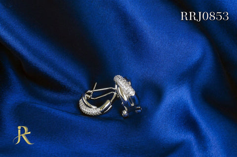 RRJ0853 Pure 925 Sterling Silver Earring - RishiRich Jewels