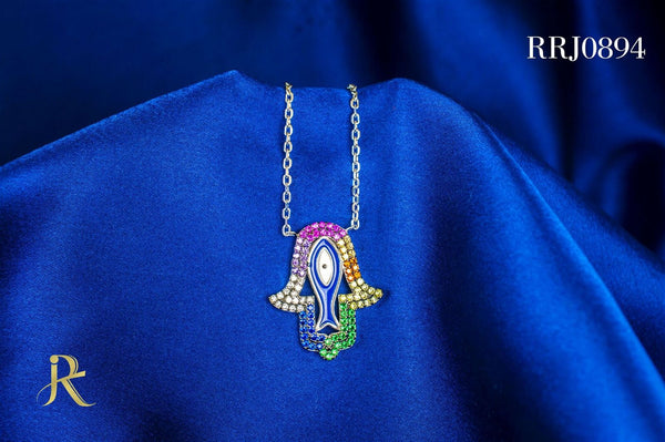 RRJ0894 Pure 925 Sterling Silver Necklace - RishiRich Jewels