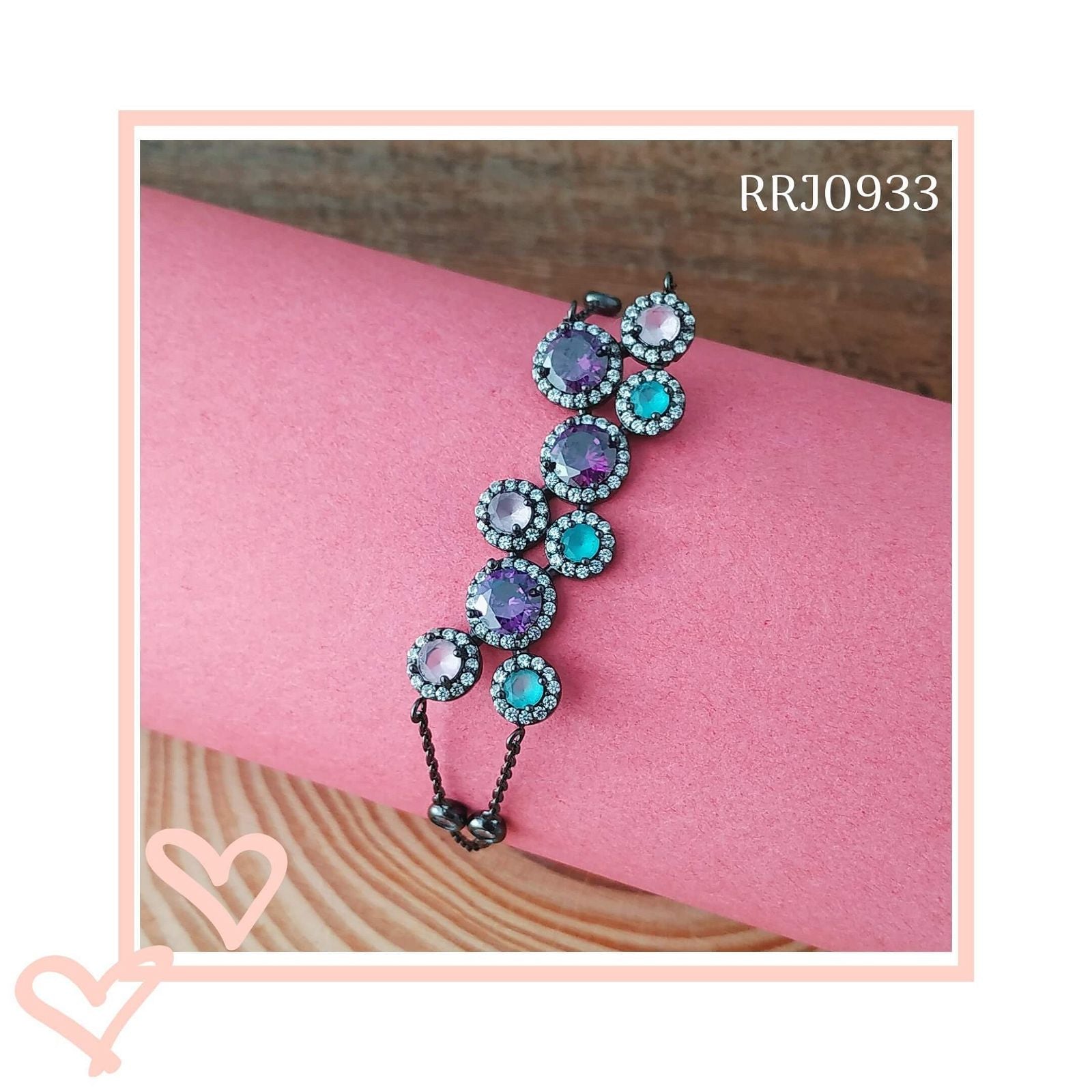 RRJ0933 Pure 925 Sterling Silver Bracelet - RishiRich Jewels