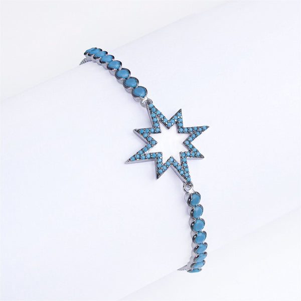 RRJ0972 Pure 925 Sterling Silver Bracelet - RishiRich Jewels