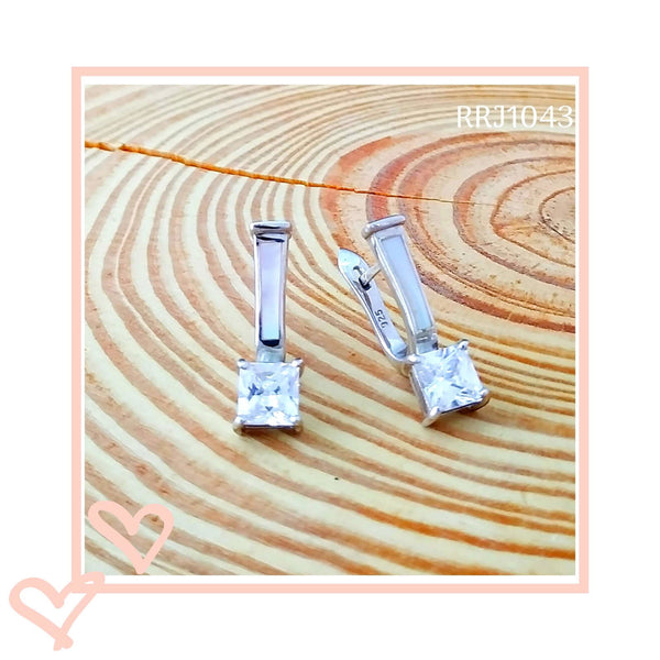 RRJ1043 Pure 925 Sterling Silver Earring - RishiRich Jewels