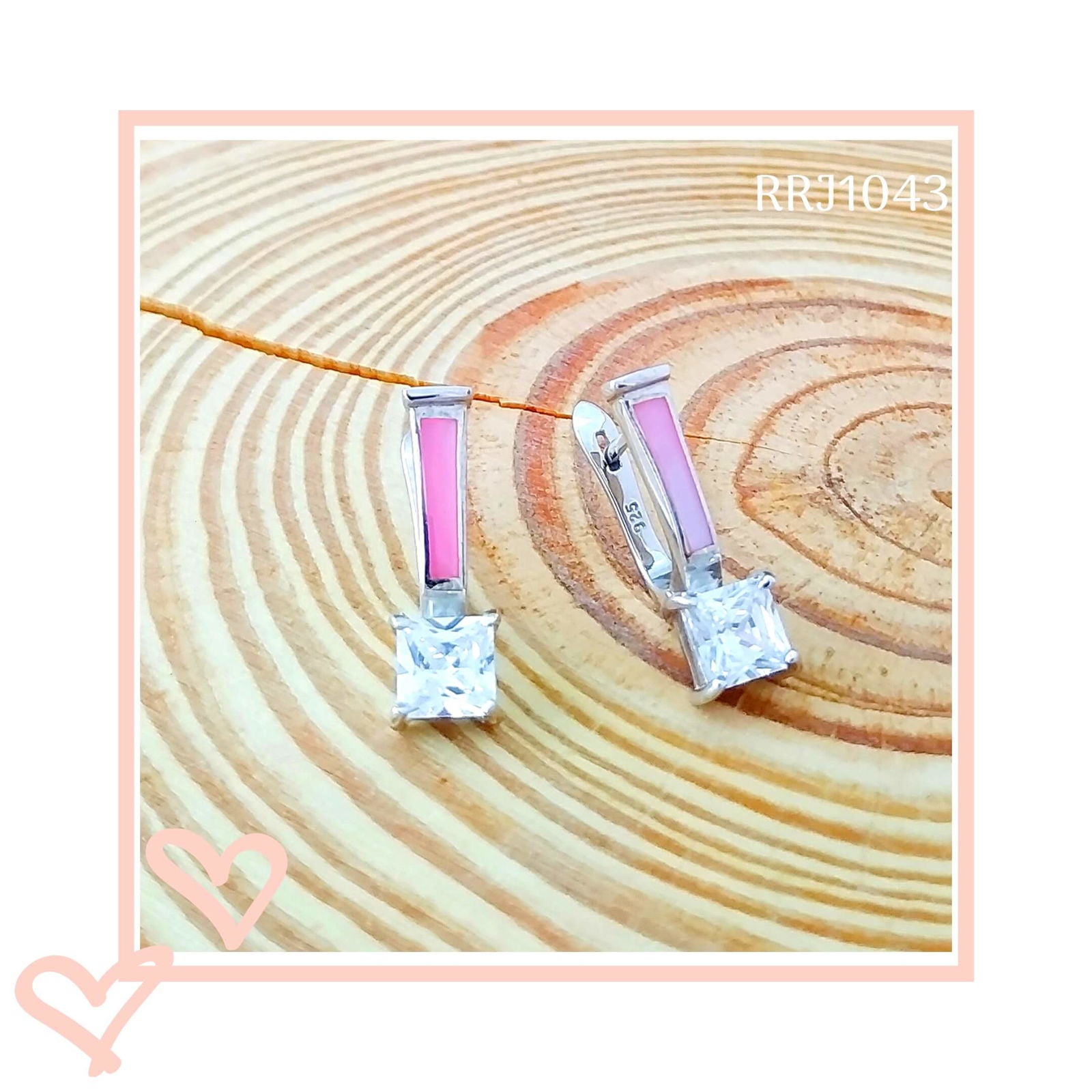 RRJ1043 Pure 925 Sterling Silver Earring - RishiRich Jewels