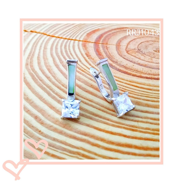 RRJ1043 Pure 925 Sterling Silver Earring - RishiRich Jewels