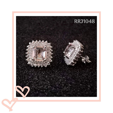 RRJ1048 Pure 925 Sterling Silver Stud - RishiRich Jewels