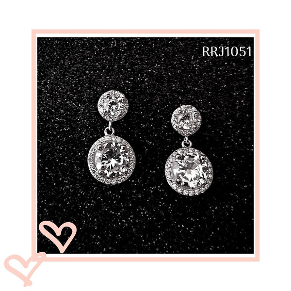 RRJ1051 Pure 925 Sterling Silver Earring - RishiRich Jewels