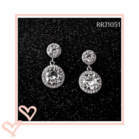 RRJ1051 Pure 925 Sterling Silver Earring - RishiRich Jewels