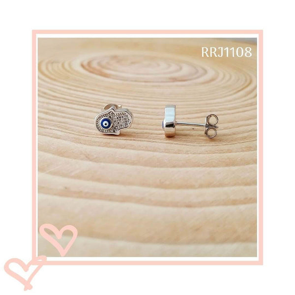 RRJ1108 Pure 925 Sterling Silver Stud - RishiRich Jewels