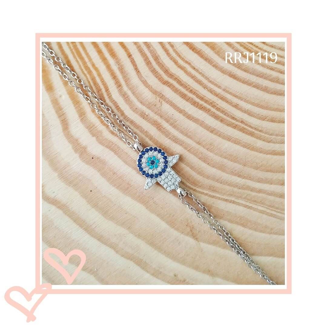 RRJ1119 Pure 925 Sterling Silver Bracelet - RishiRich Jewels