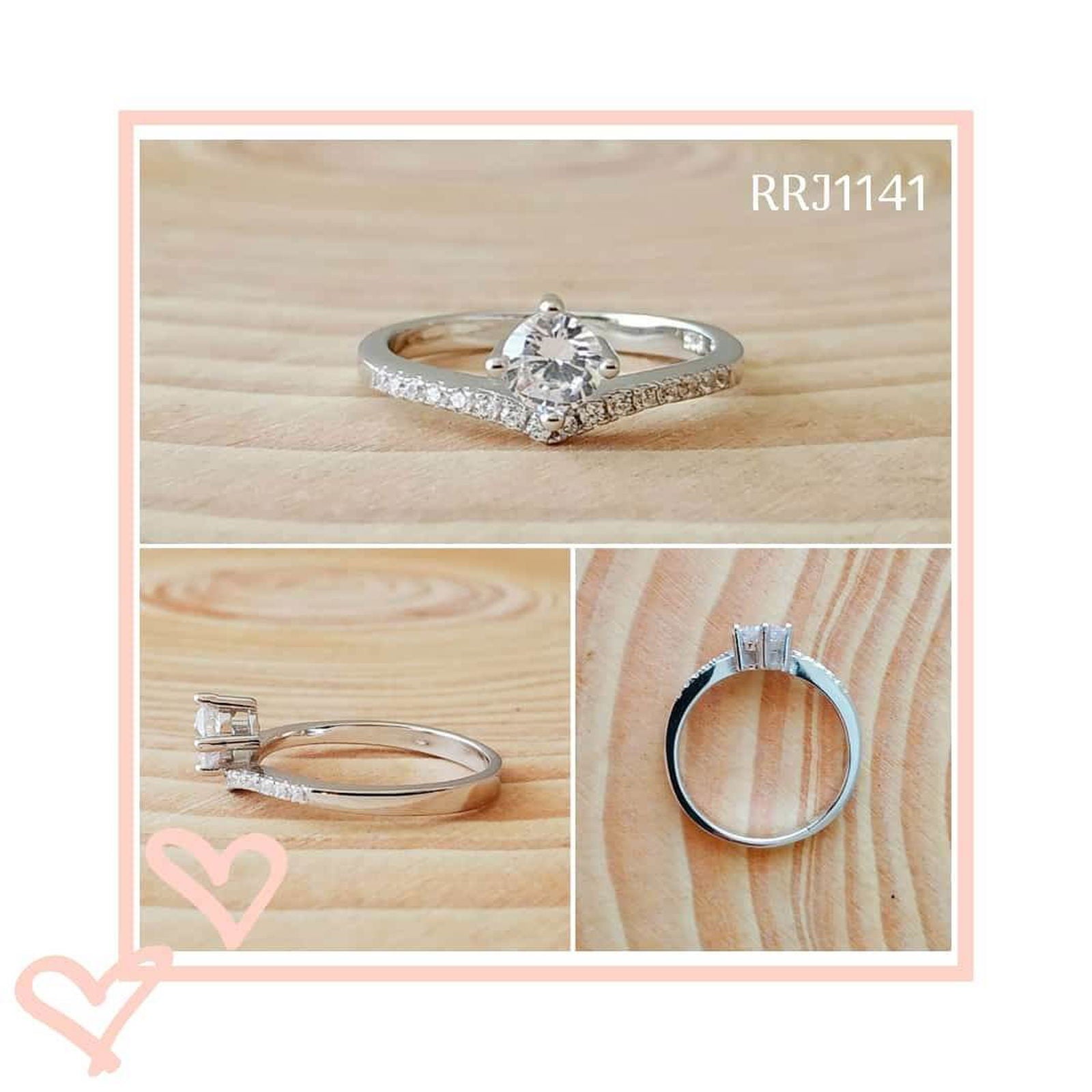 RRJ1141 Pure 925 Sterling Silver Ring - RishiRich Jewels