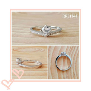 RRJ1141 Pure 925 Sterling Silver Ring - RishiRich Jewels