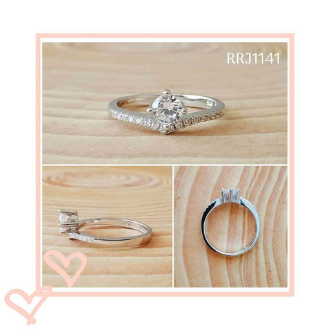 RRJ1141 Pure 925 Sterling Silver Ring - RishiRich Jewels