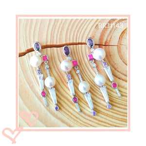 RRJ1143 Pure 925 Sterling Silver Pendant Set - RishiRich Jewels