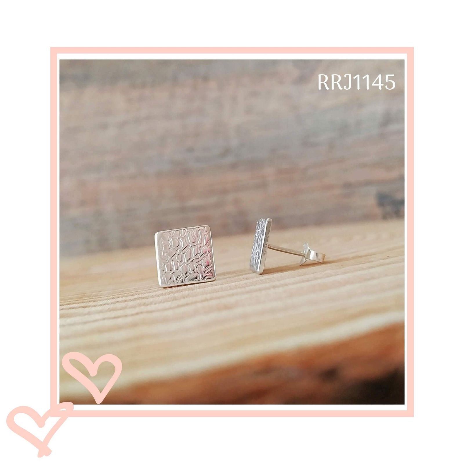 RRJ1145 Pure 925 Sterling Silver Stud - RishiRich Jewels