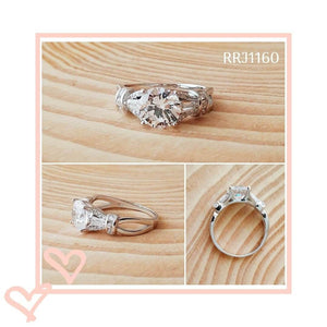 RRJ1160 Pure 925 Sterling Silver Ring - RishiRich Jewels