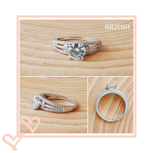 RRJ1161 Pure 925 Sterling Silver Ring - RishiRich Jewels