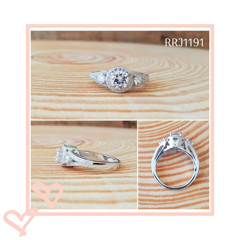 RRJ1191 Pure 925 Sterling Silver Ring - RishiRich Jewels