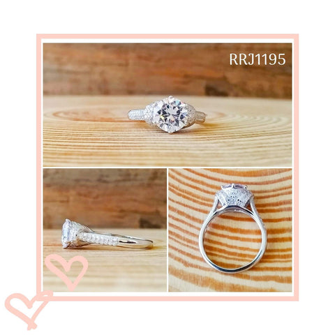 RRJ1195 Pure 925 Sterling Silver Ring - RishiRich Jewels