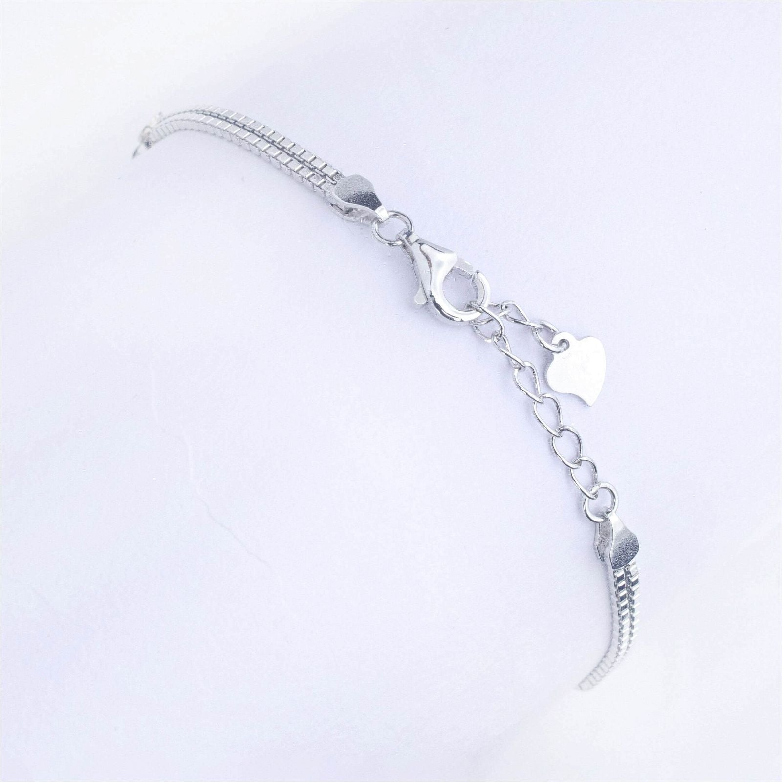 RRJ1247 Pure 925 Sterling Silver Evil Eye Bracelet - RishiRich Jewels