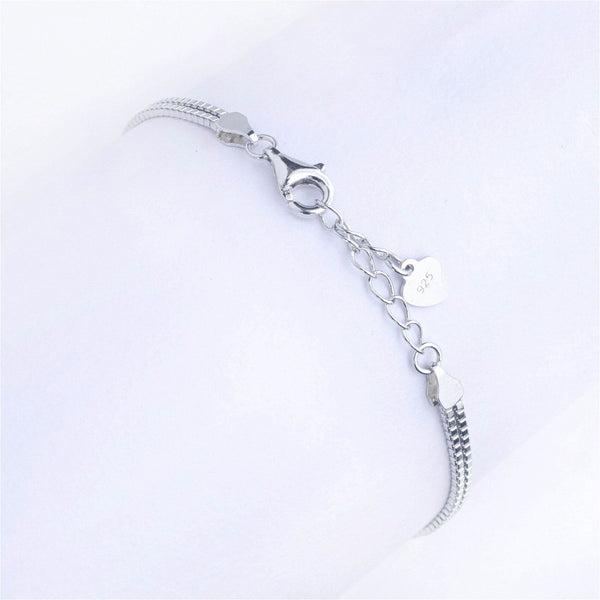 RRJ1251 Pure 925 Sterling Silver Evil Eye Bracelet - RishiRich Jewels