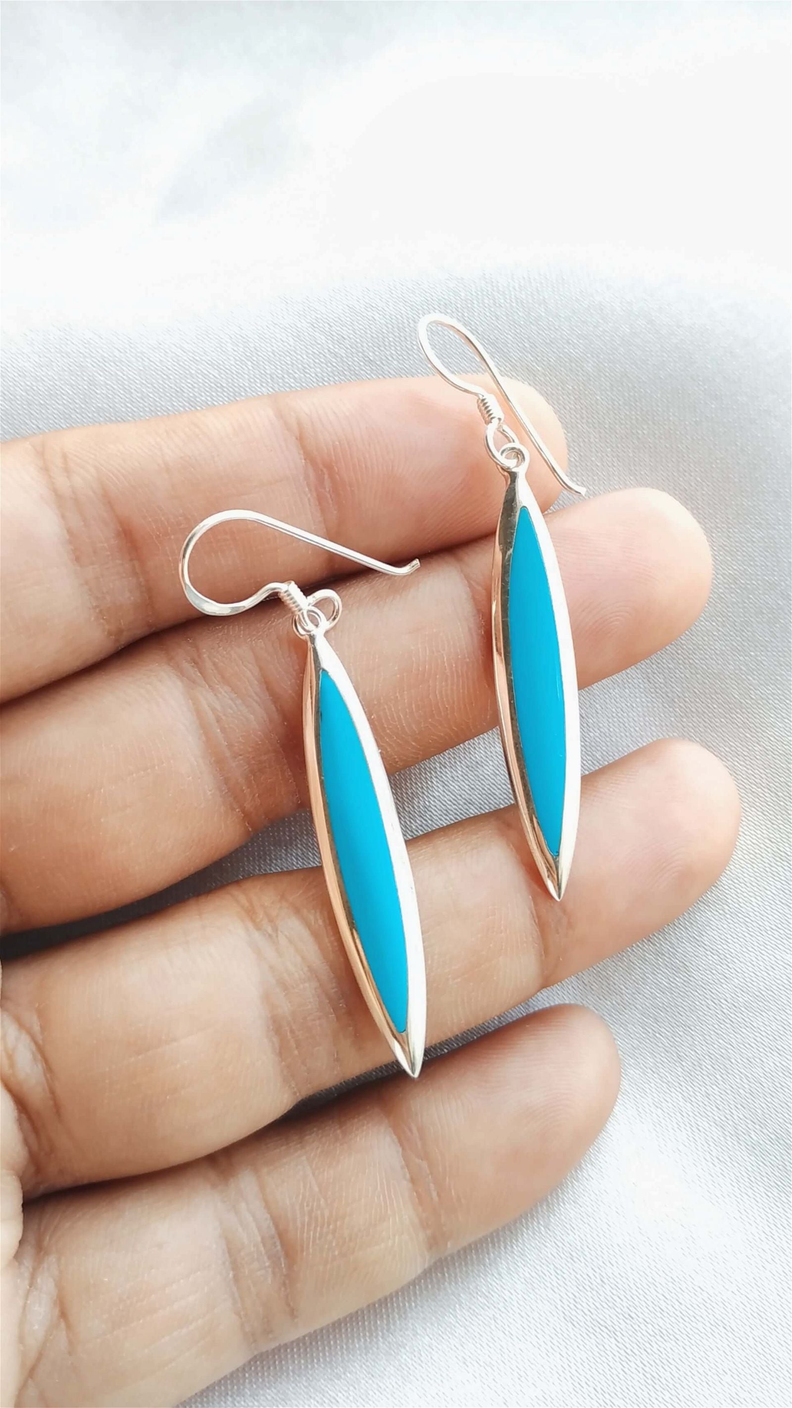 RRJ1289 Pure 925 Sterling Silver Earring - RishiRich Jewels