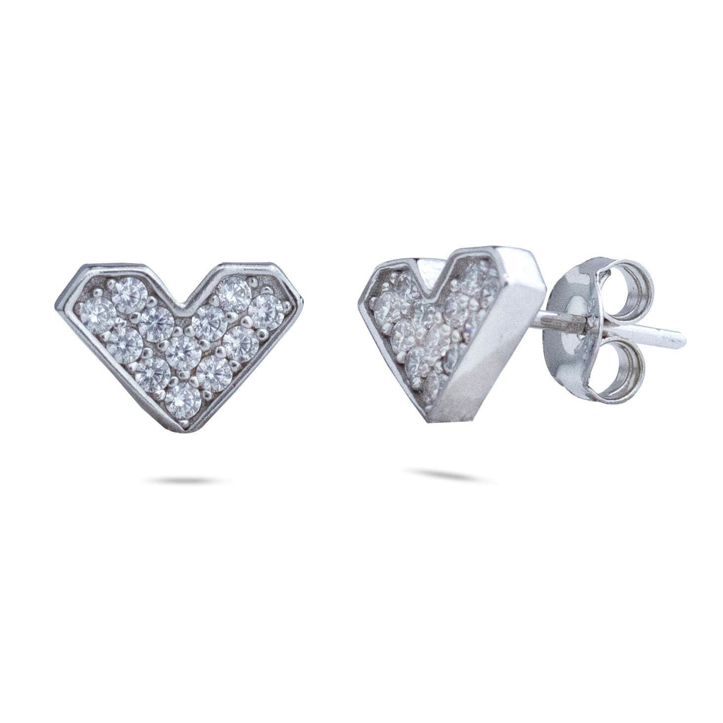RRJ1313 Pure 925 Sterling Silver Stud - RishiRich Jewels