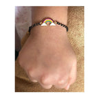 Rainbow Silver Baby Nazariya Bracelet - RishiRich Jewels