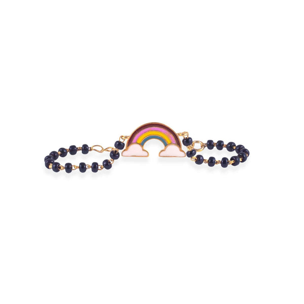 Rainbow Silver Baby Nazariya Bracelet - RishiRich Jewels