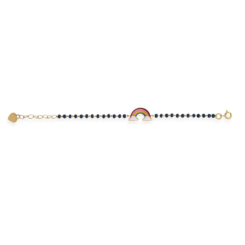 Rainbow Silver Baby Nazariya Bracelet - RishiRich Jewels