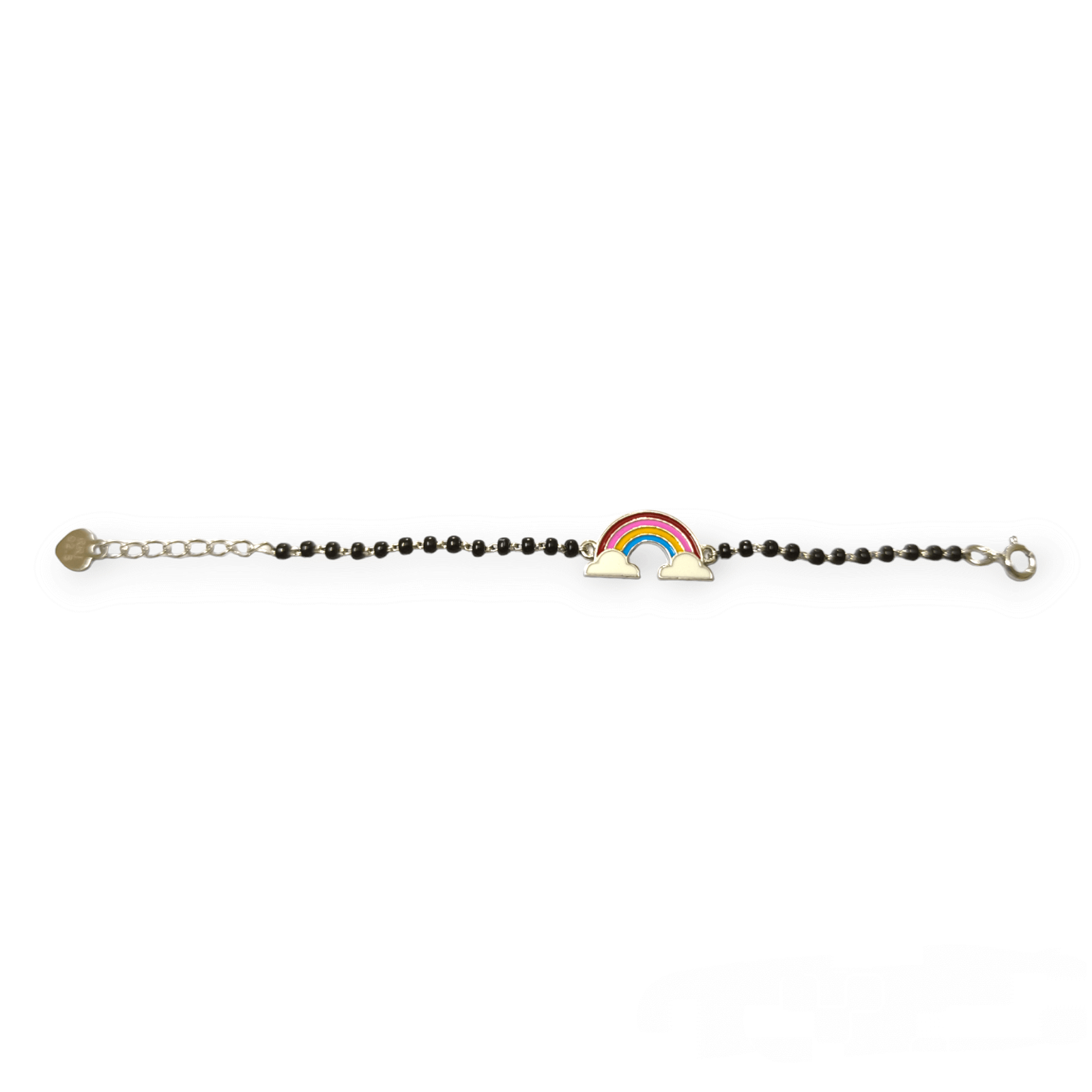 Rainbow Silver Baby Nazariya Bracelet - RishiRich Jewels