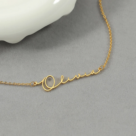 Signature Style Name Necklace - RishiRich Jewels