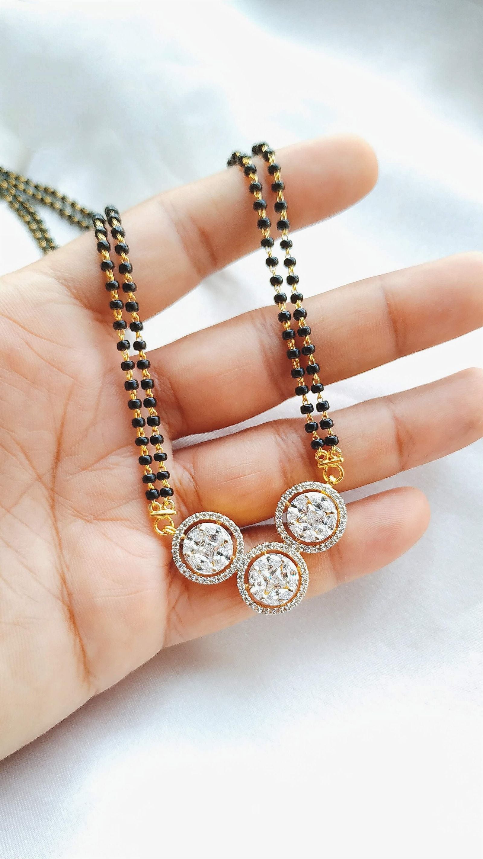The Circle Celestial Neck Mangalsutra - RishiRich Jewels