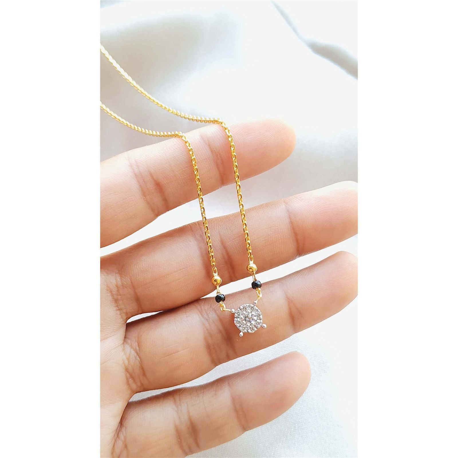 The Dazzling Stud Neck Mangalsutra - RishiRich Jewels