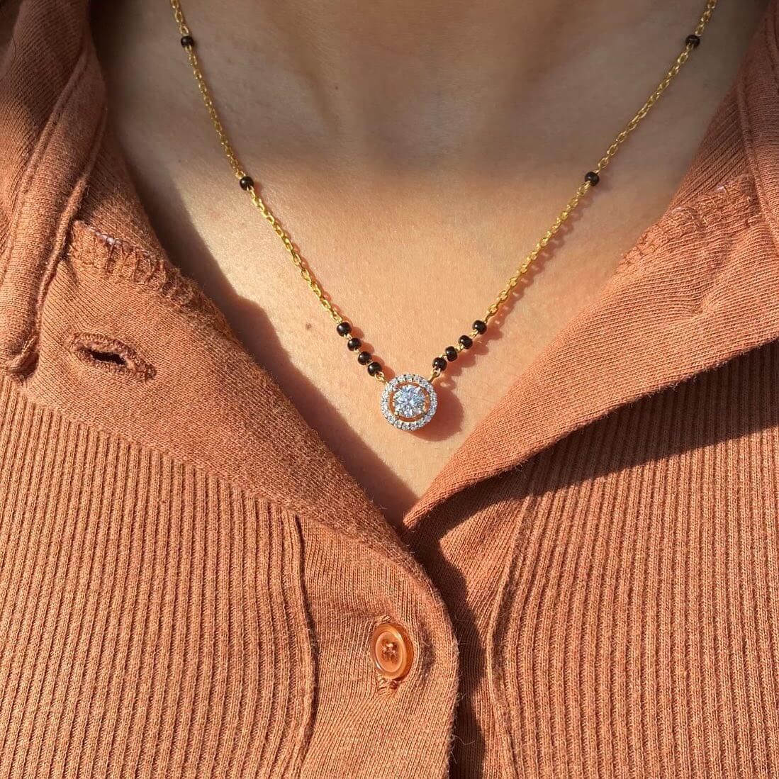 The Modern Charm Neck Mangalsutra - RishiRich Jewels
