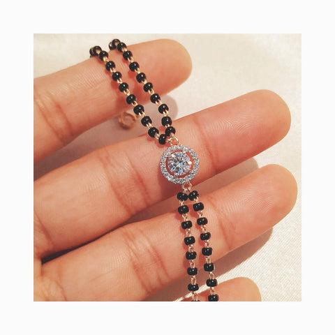 The Solitaire Story Mangalsutra Bracelet - RishiRich Jewels