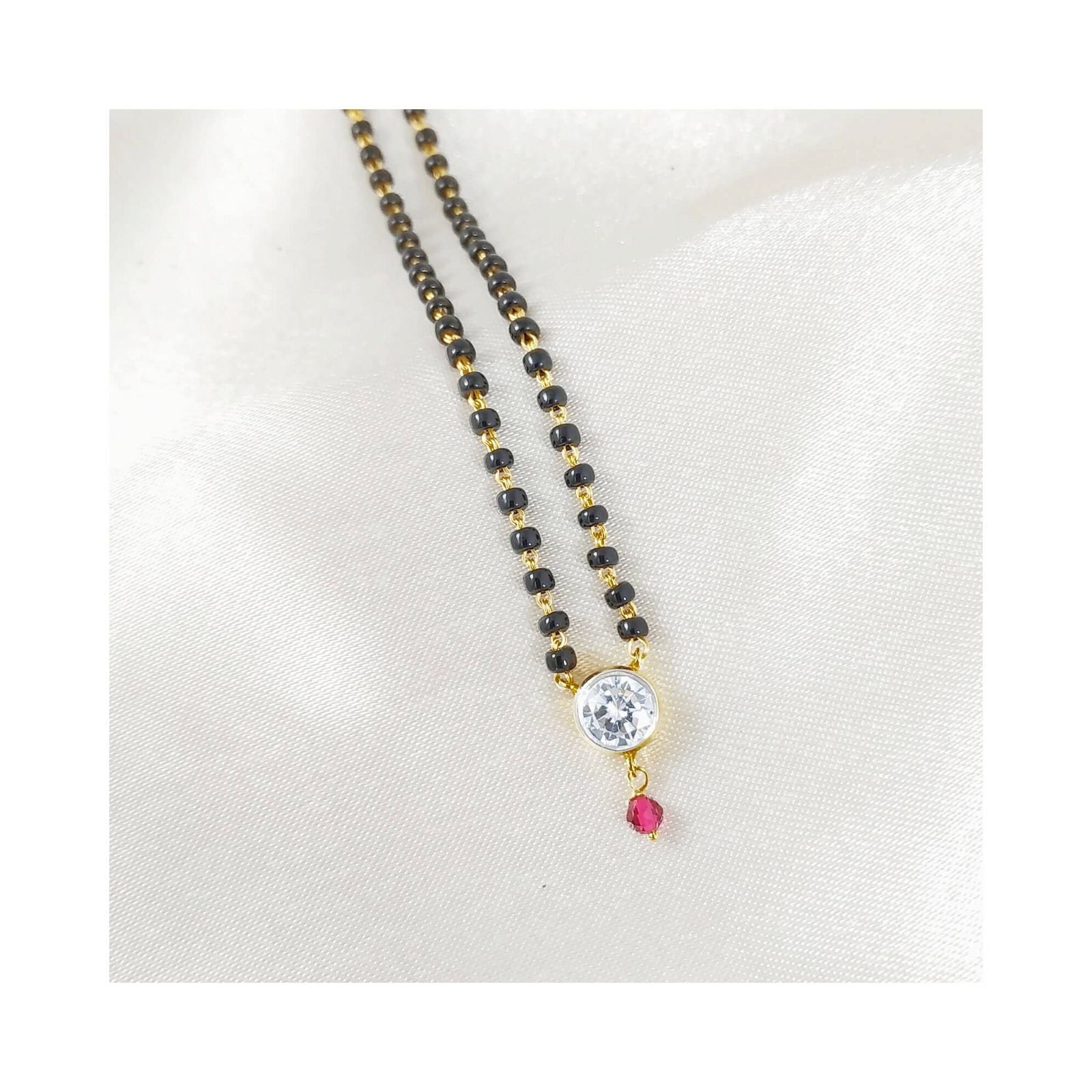 The Sparkling Hint of Home Neck Mangalsutra - RishiRich Jewels