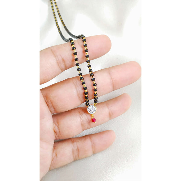 The Sparkling Hint of Home Neck Mangalsutra - RishiRich Jewels