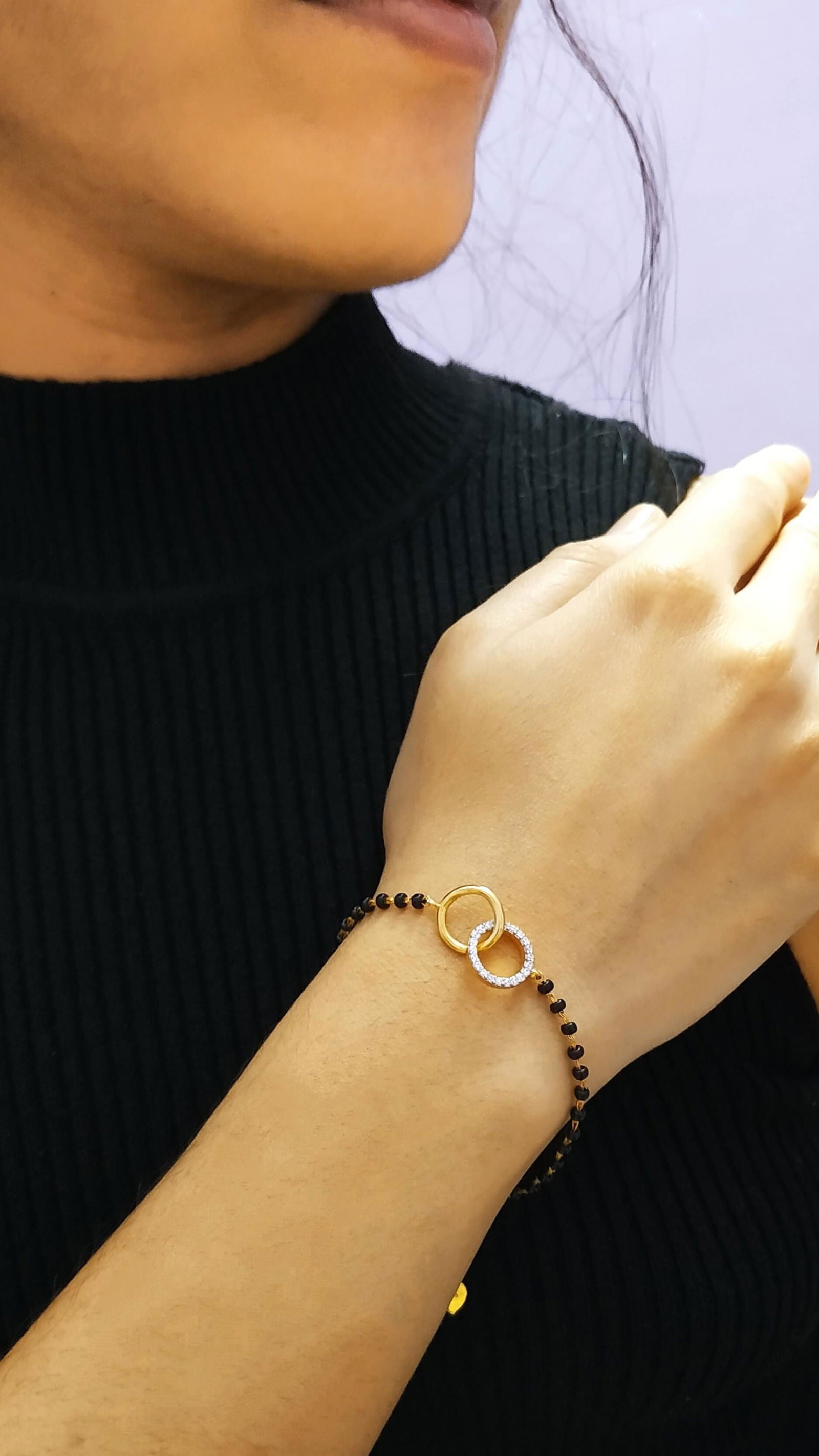Together Forever Mangalsutra Bracelet - RishiRich Jewels