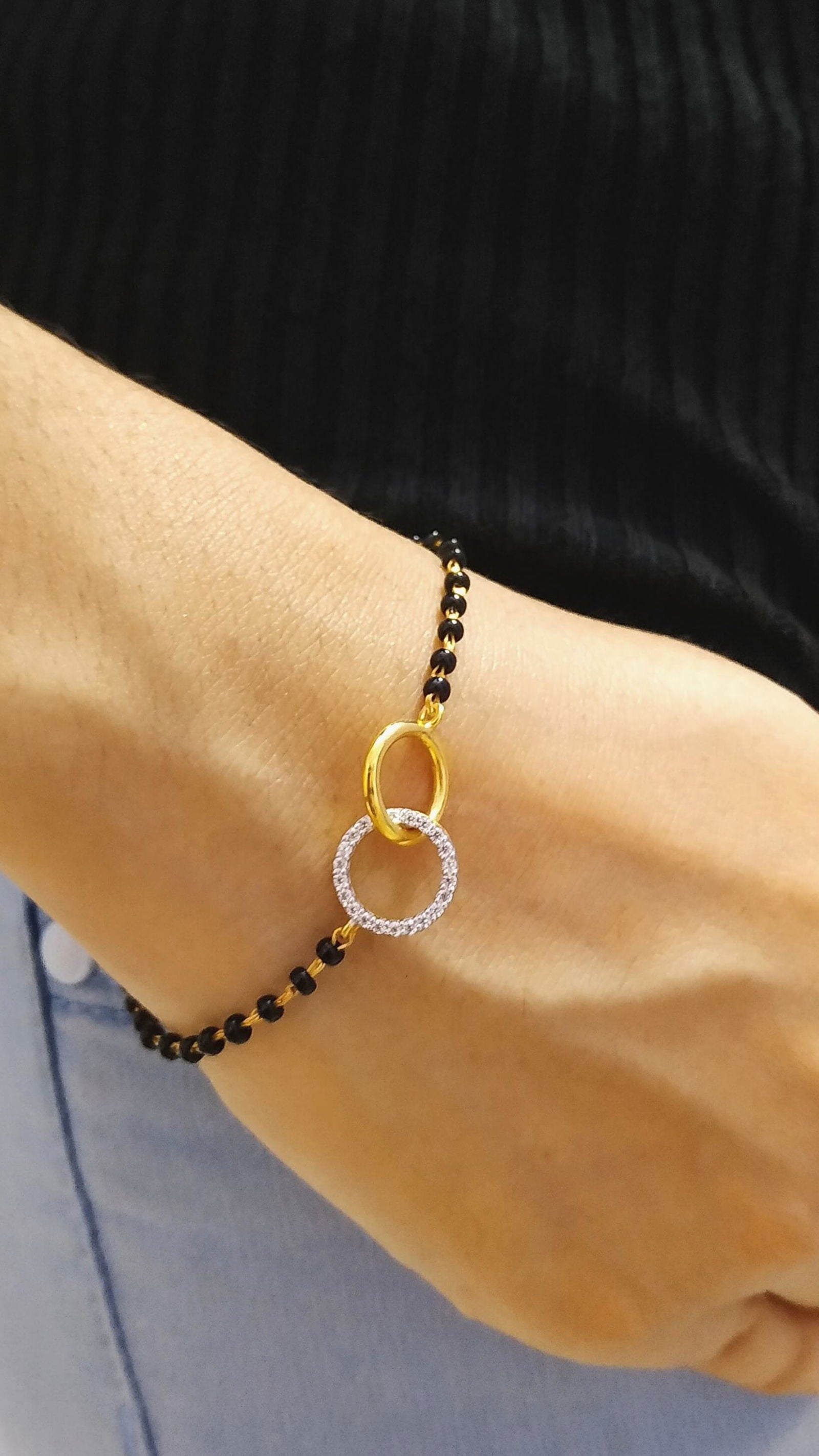 Together Forever Mangalsutra Bracelet - RishiRich Jewels
