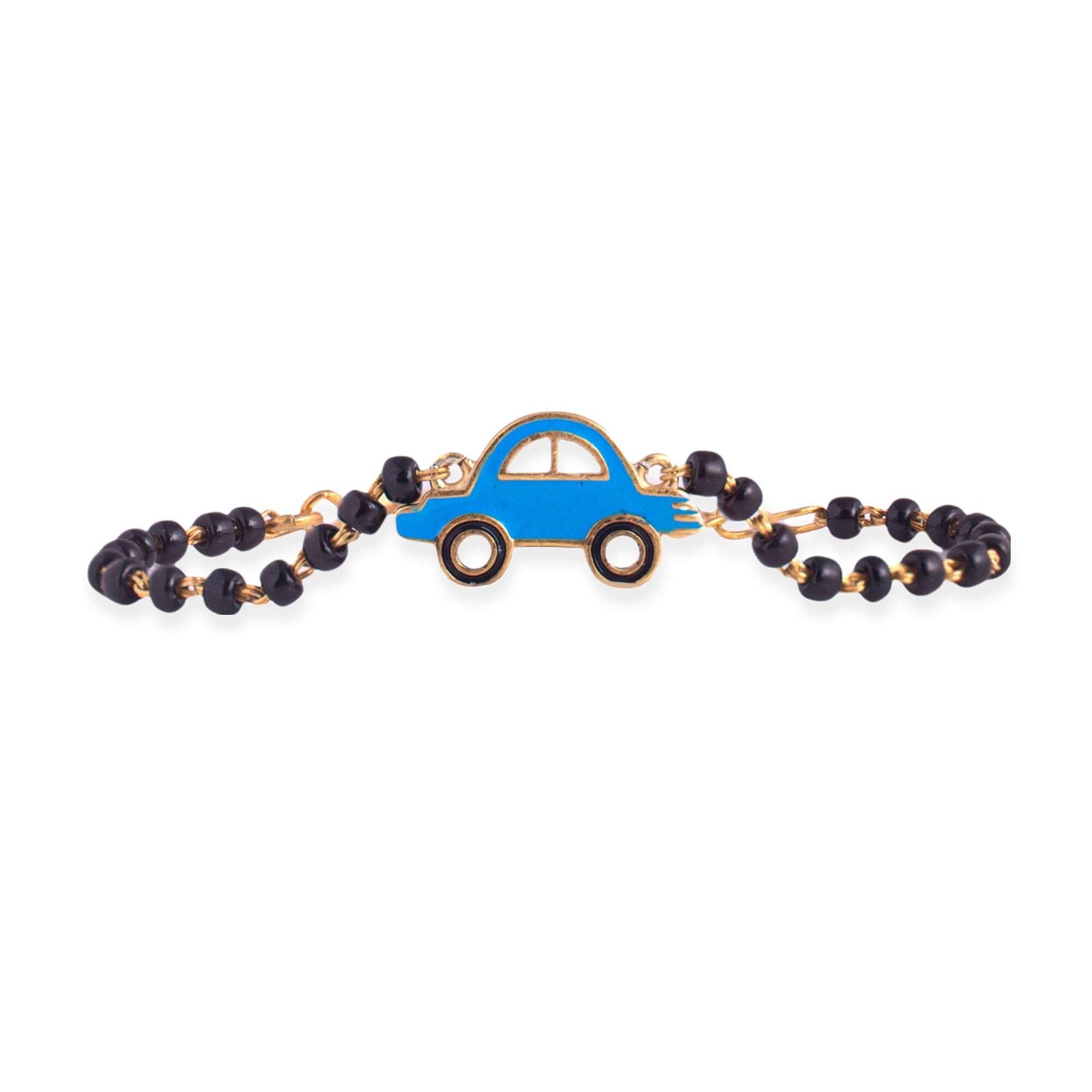 Toy Car Silver Baby Nazariya Bracelet - RishiRich Jewels