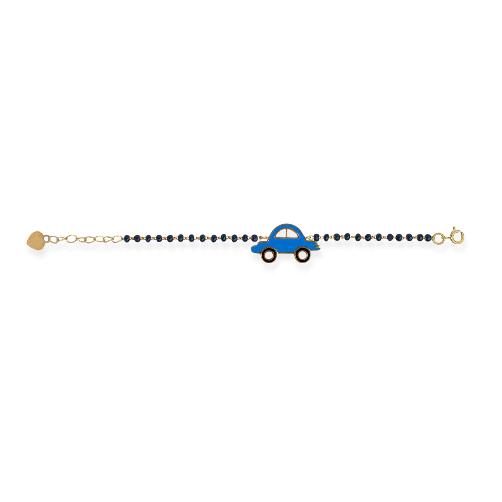 Toy Car Silver Baby Nazariya Bracelet - RishiRich Jewels