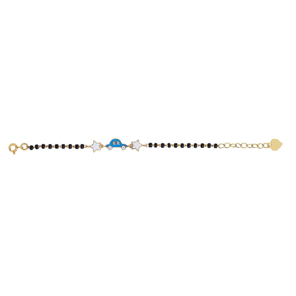 Toy Car & Star Silver Baby Nazariya Bracelet - RishiRich Jewels