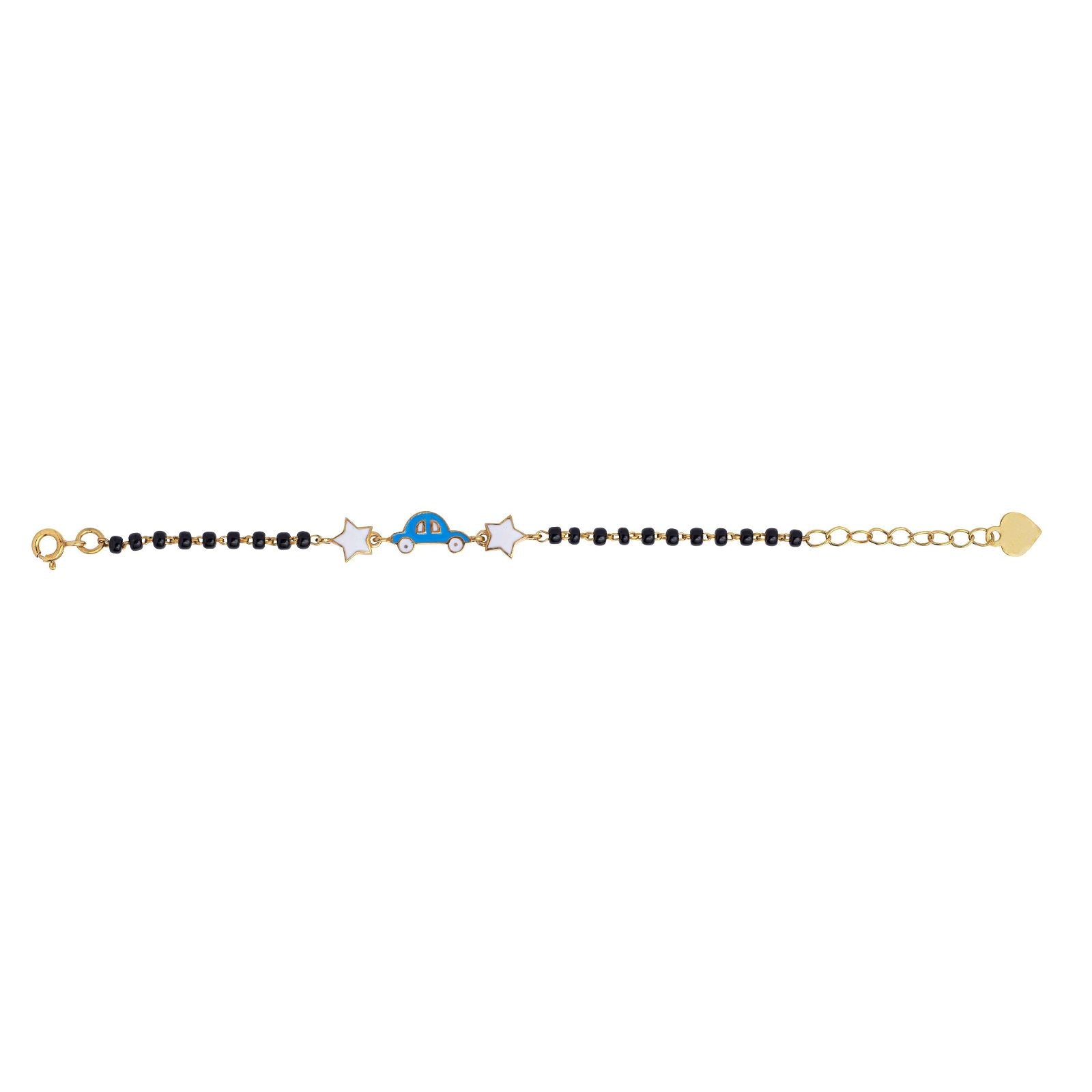 Toy Car & Star Silver Baby Nazariya Bracelet - RishiRich Jewels