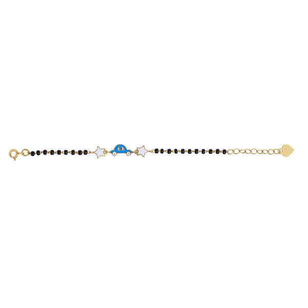 Toy Car & Star Silver Baby Nazariya Bracelet - RishiRich Jewels