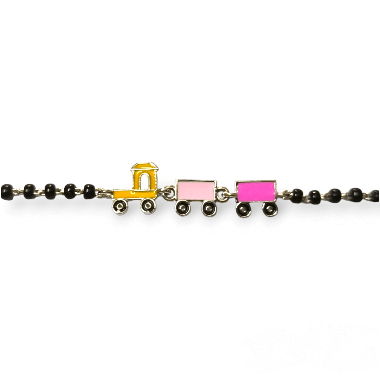 Toy Train Silver Baby Nazariya Bracelet - RishiRich Jewels