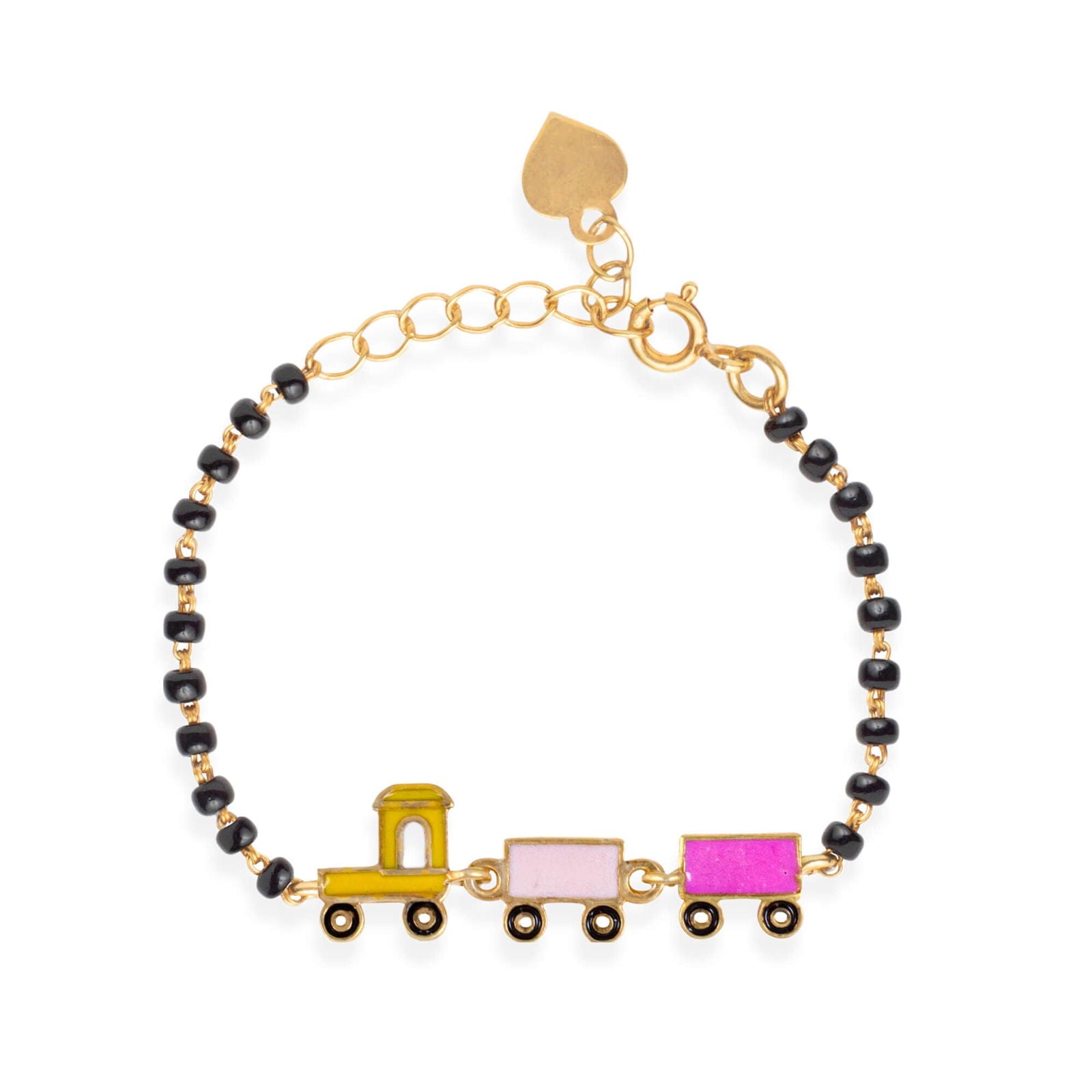 Toy Train Silver Baby Nazariya Bracelet - RishiRich Jewels