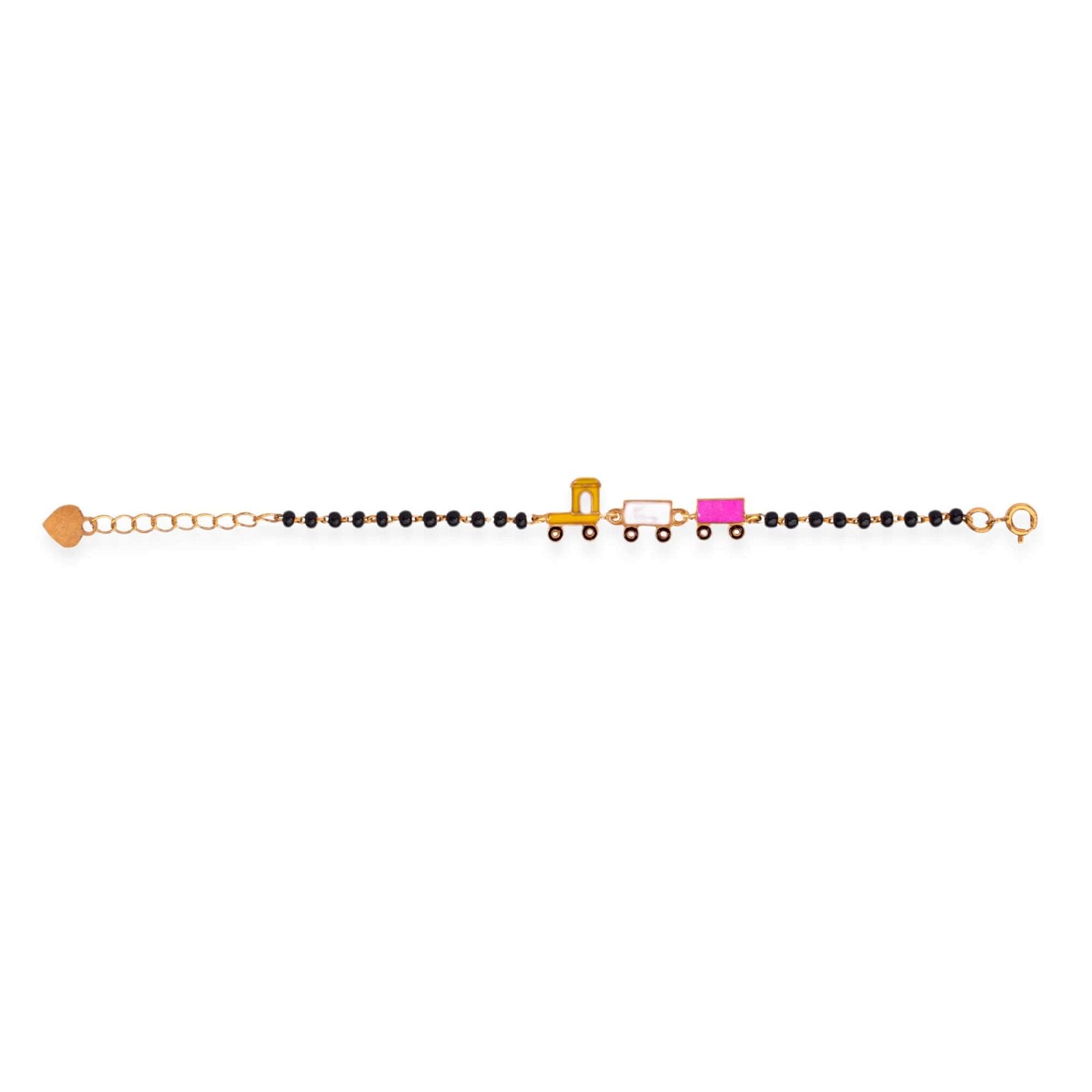 Toy Train Silver Baby Nazariya Bracelet - RishiRich Jewels