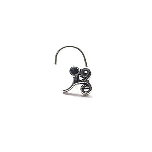 Tree Oxidised Silver Nose Pin - RishiRich Jewels