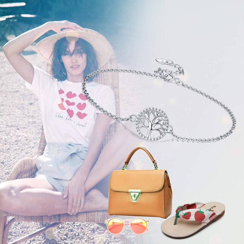 Lifestyle image of Tree of Life Anklet