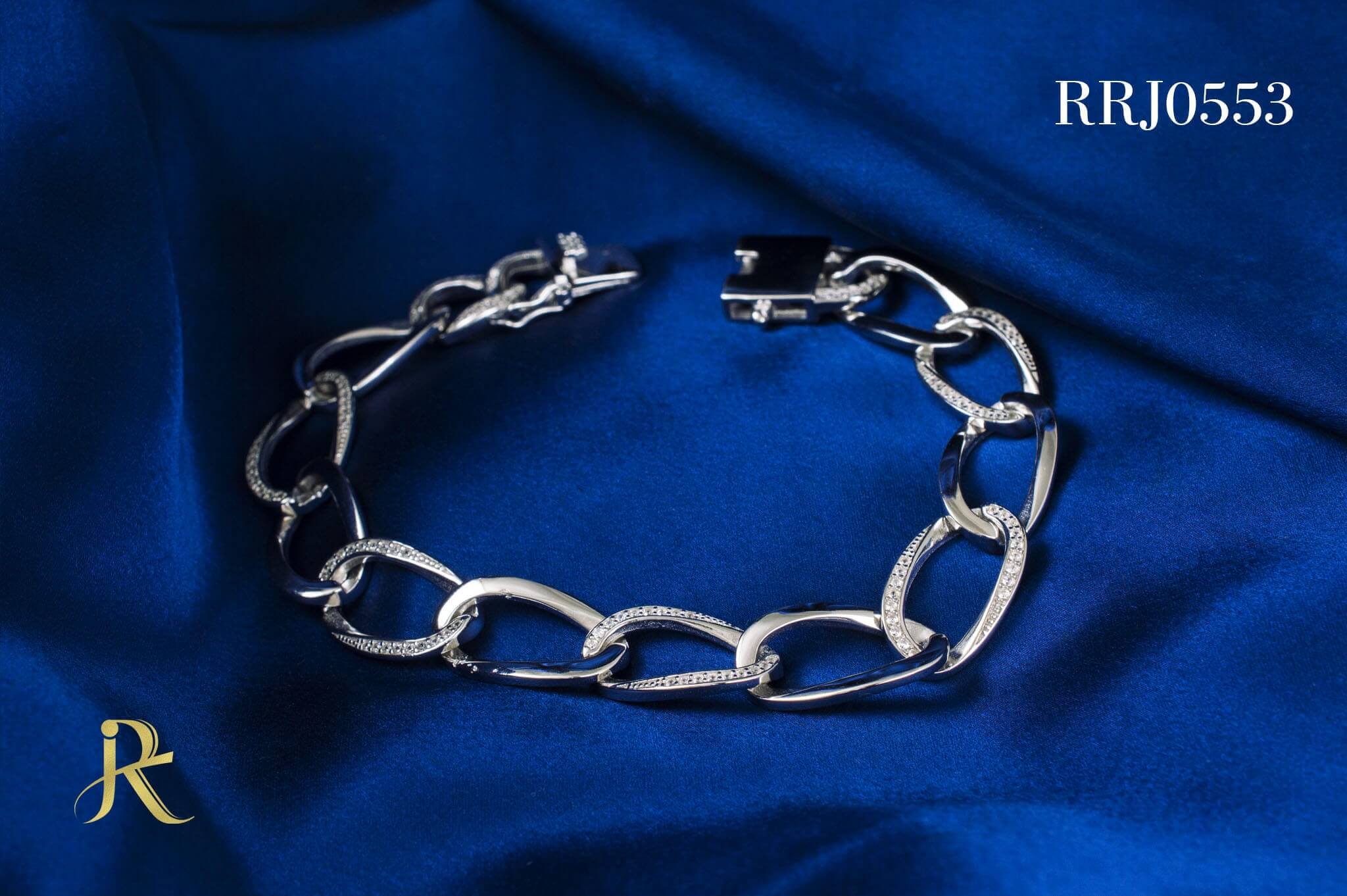 RRJ0553 Pure 925 Sterling Silver Bracelet